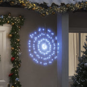 lysende starburst-dekoration 8 stk. 140 LED'er 17 cm kold hvid