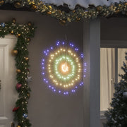 lysende starburst-dekoration 8 stk. 140 LED'er 17 cm flerfarvet