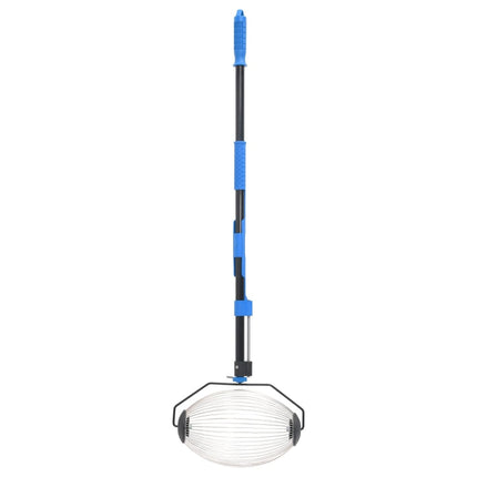 nøddeopsamler 127 cm stål blå