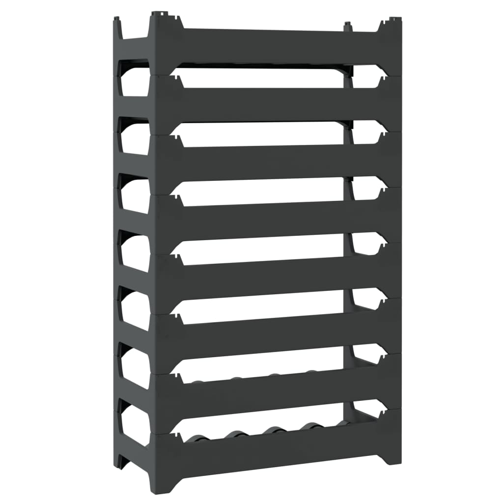 vinreol til 48 flasker stabelbar PP