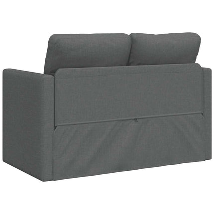 2-i-1 sovesofa 112x174x55 cm stof mørkegrå