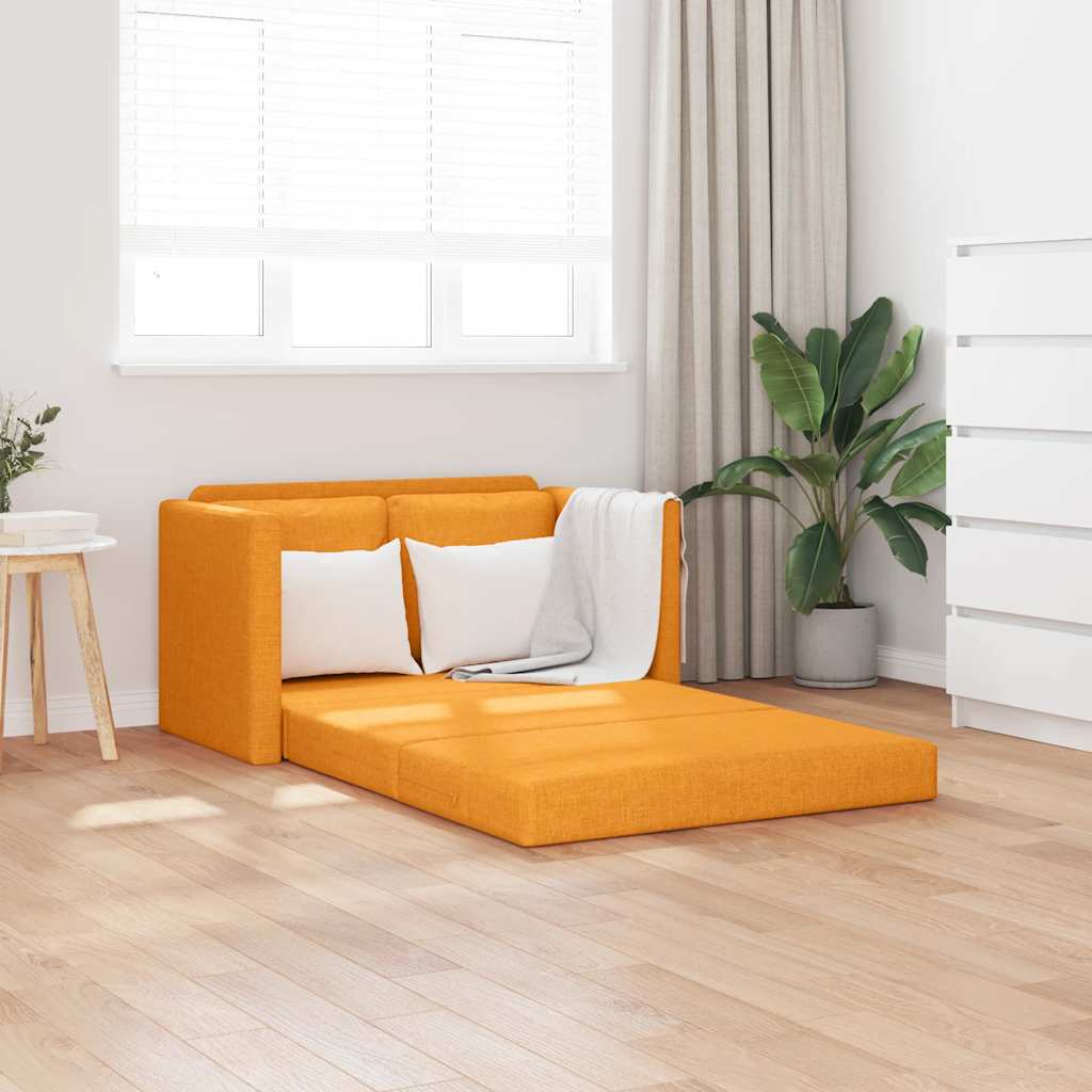2-i-1 sovesofa 112x174x55 cm stof mrkegul