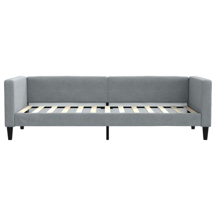 daybed 80x200 cm stof lysegrå