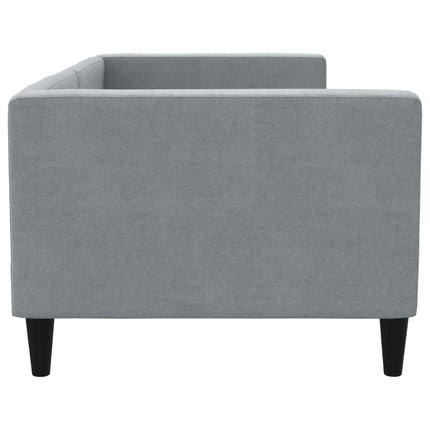 daybed 80x200 cm stof lysegrå