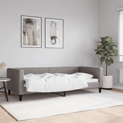 daybed 90x200 cm stof gråbrun