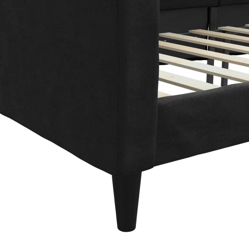 daybed 100x200 cm stof sort