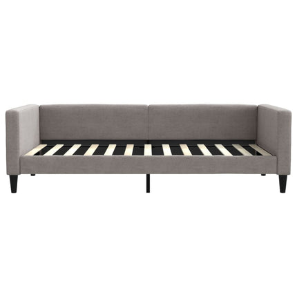 daybed 100x200 cm stof gråbrun