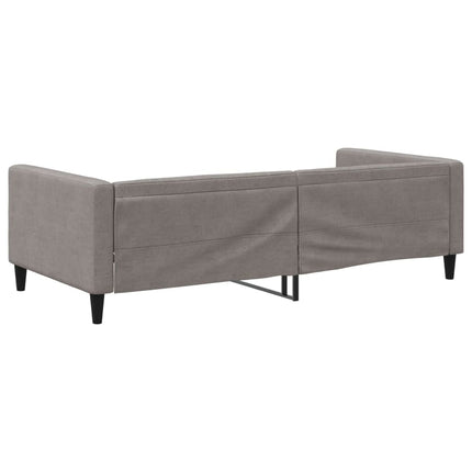 daybed 100x200 cm stof gråbrun