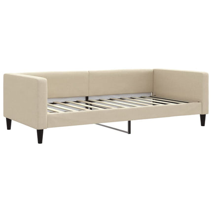 daybed 100x200 cm stof cremefarvet