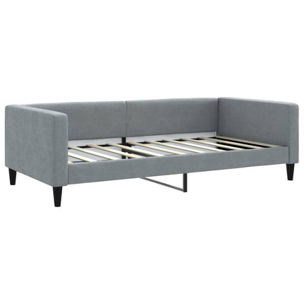 daybed 100x190 cm stof lysegrå