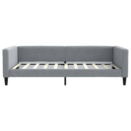 daybed 100x190 cm stof lysegrå