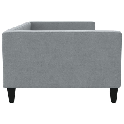 daybed 100x190 cm stof lysegrå