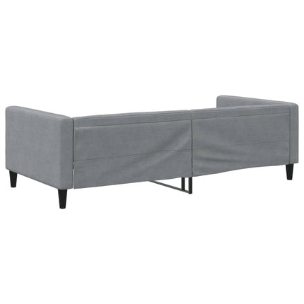 daybed 100x190 cm stof lysegrå
