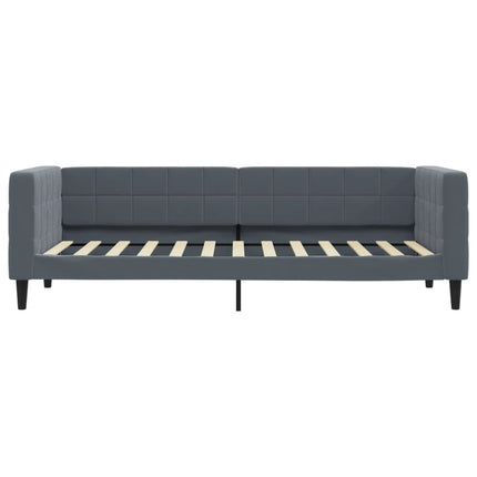 daybed 80x200 cm velour mørkegrå