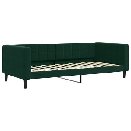 daybed 90x200 cm velour mørkegrøn