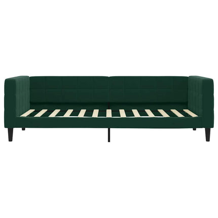 daybed 90x200 cm velour mørkegrøn