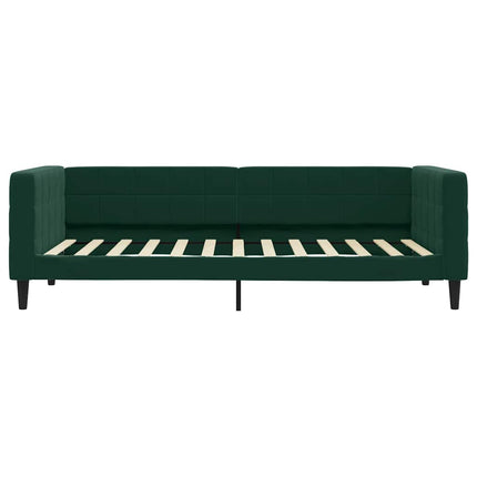 daybed 100x200 cm velour mørkegrøn
