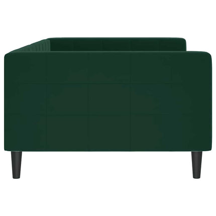 daybed 100x200 cm velour mørkegrøn