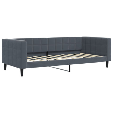 daybed 90x190 cm velour mørkegrå