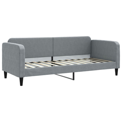 daybed 80x200 cm stof lysegrå