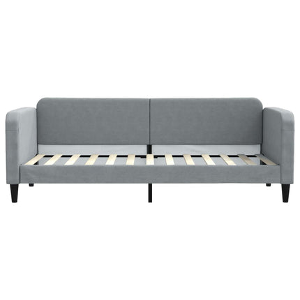 daybed 80x200 cm stof lysegrå