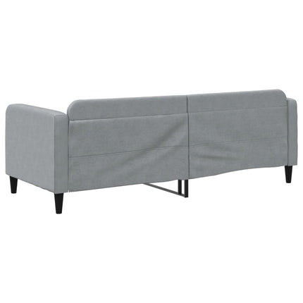 daybed 80x200 cm stof lysegrå