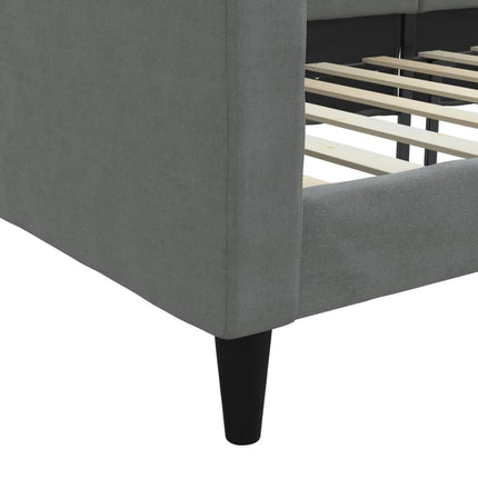 daybed 80x200 cm stof mørkegrå