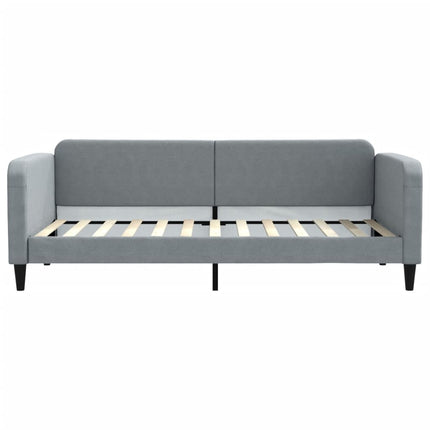 daybed 90x200 cm stof lysegrå
