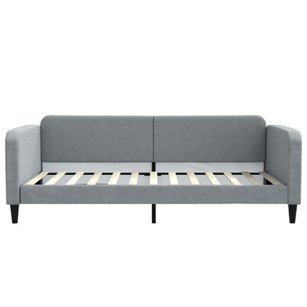 daybed 100x200 cm stof lysegrå