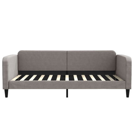 daybed 100x200 cm stof gråbrun