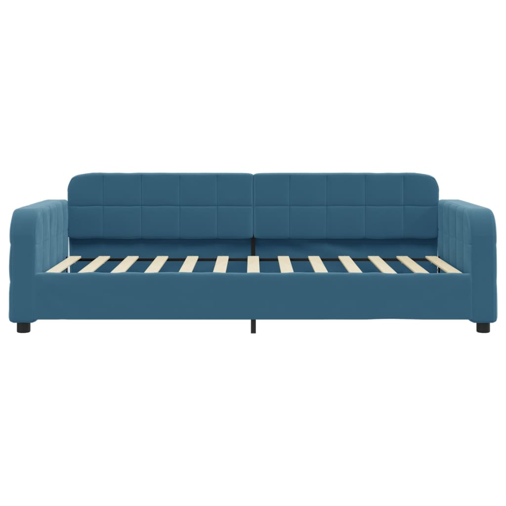 daybed 80x200 cm velour blå