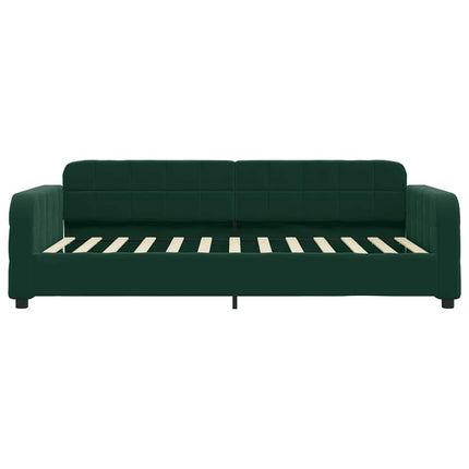 daybed 80x200 cm velour mørkegrøn