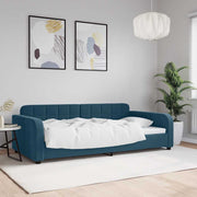 daybed 100x200 cm velour blå