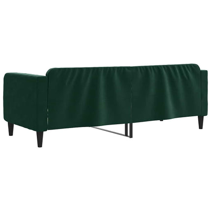 daybed 80x200 cm velour mørkegrøn
