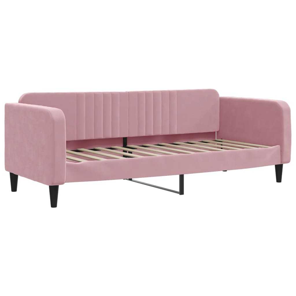 daybed 80x200 cm velour pink