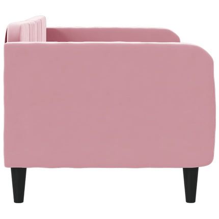 daybed 80x200 cm velour pink