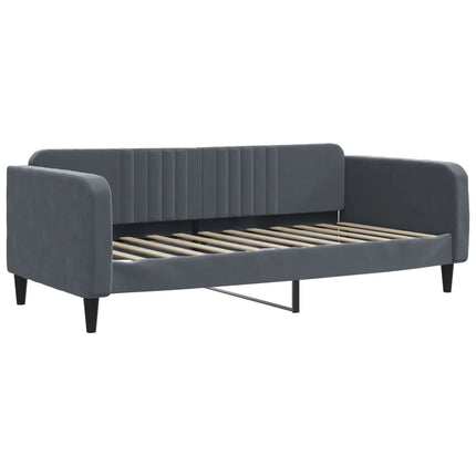 daybed 100x200 cm velour mørkegrå