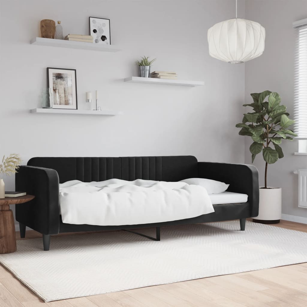 daybed 100x200 cm velour sort