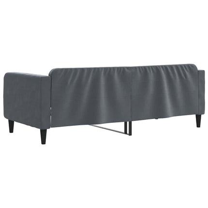 daybed 90x190 cm velour mørkegrå