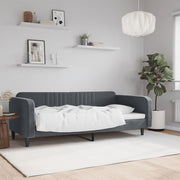 daybed 90x190 cm velour mørkegrå