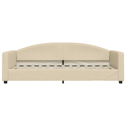 daybed 90x200 cm stof cremefarvet
