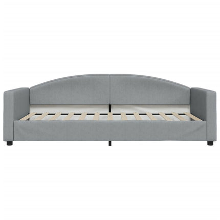 daybed 100x200 cm stof lysegrå