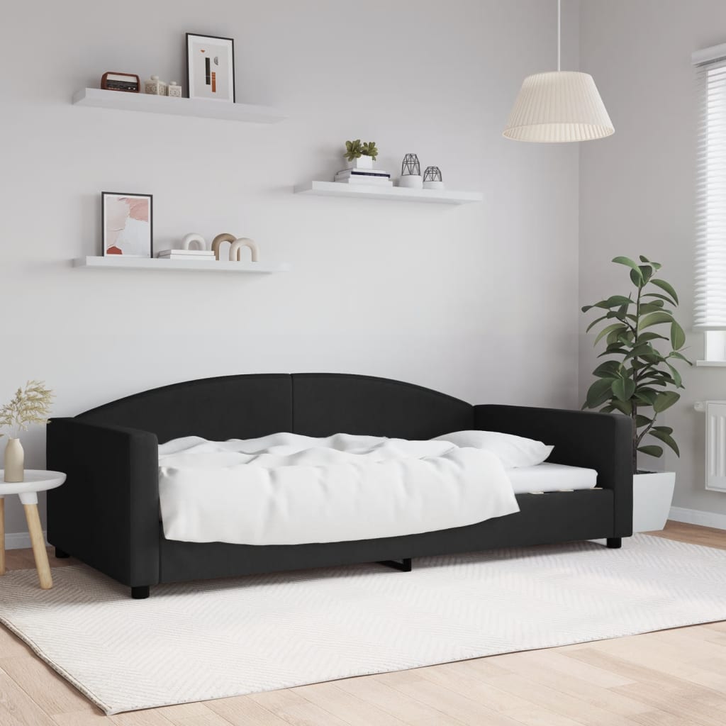 daybed 100x200 cm stof sort