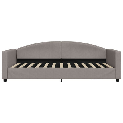 daybed 100x200 cm stof gråbrun