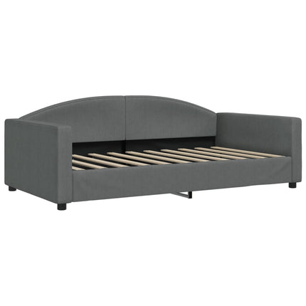 daybed 100x190 cm stof mørkegrå