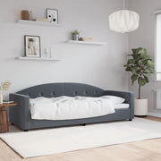 daybed 80x200 cm velour mørkegrå