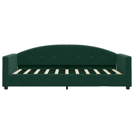 daybed 80x200 cm velour mørkegrøn