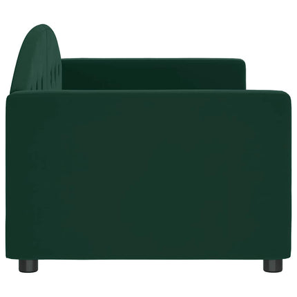 daybed 80x200 cm velour mørkegrøn