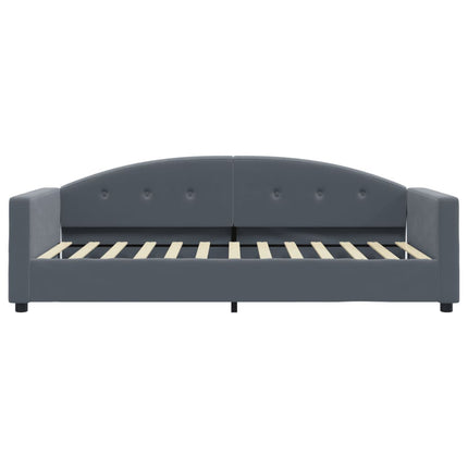 daybed 90x200 cm velour mørkegrå
