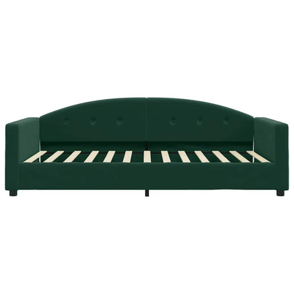 daybed 100x200 cm velour mørkegrøn